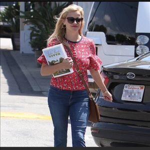 DRAPER JAMES Georgia Floral Ruffle sleeve  XL